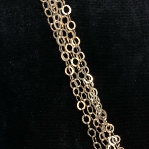 Italian Multi-strand Silver 925 Necklace 29" - Picture 2 of 3